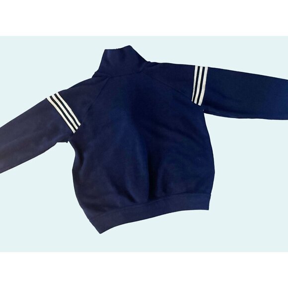 Vintage Navy USS Puget Sound Zip Up Sweatshirt Blue Cream Size Small EUC - Picture 7 of 8